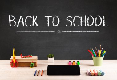 Okula dönüş konsepti.