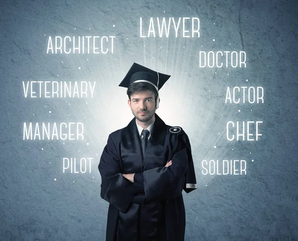 Graduado à procura de profissões — Fotografia de Stock
