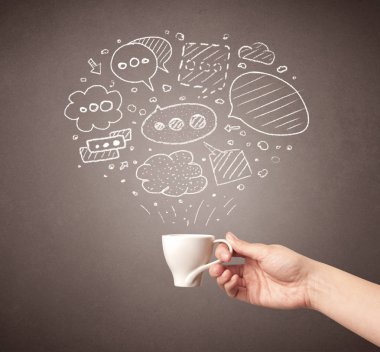 El tutma kahve Kupası