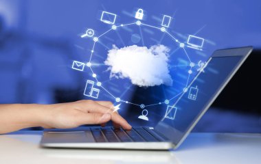El bir Cloud Computing diyagram ile çalışma