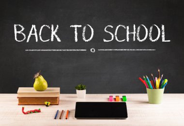 Okula dönüş konsepti.