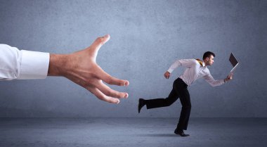 Elden çalıştıran iş adamı