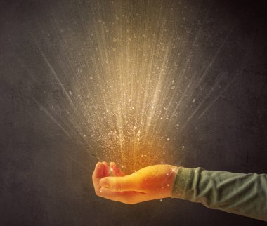 El tutma sarı ışık