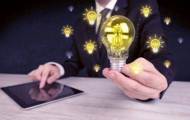 işadamı bir parlak fikir kavram vardır