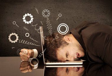 Depresif kafadan fırlayan çarklar