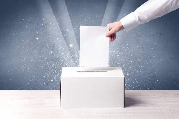 Votazione con voto personale — Foto Stock