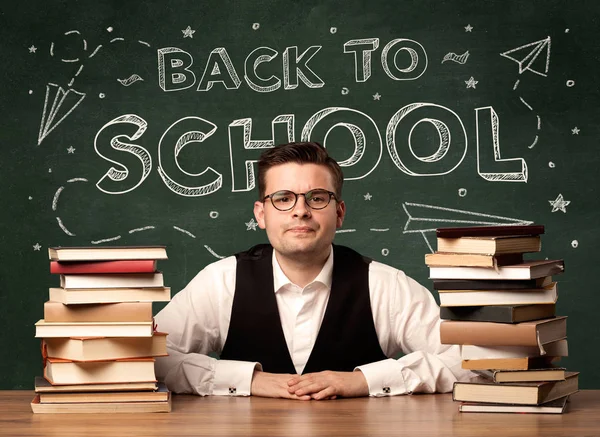 Back to school teacher — Stock Photo, Image