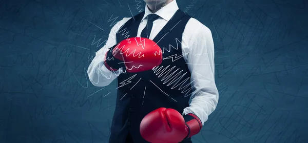 Сила бизнес-бокса — стоковое фото