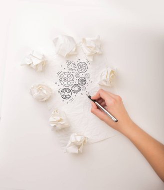 El buruşuk kağıt yazma