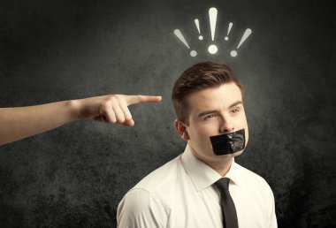 İş çalışan gösteren bir el