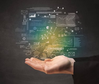 İş planı tutan el 