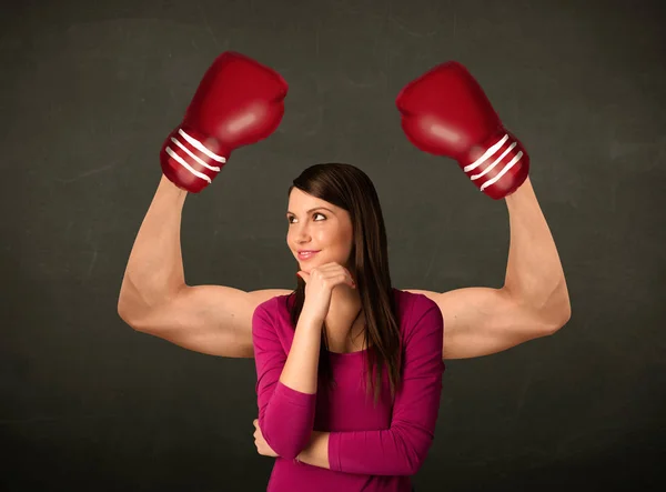 Bras boxeurs forts et musclés — Photo