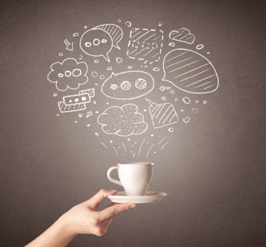 El tutma kahve Kupası