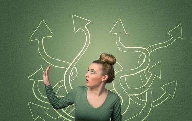 Güzel kız bir çözüm düşünme