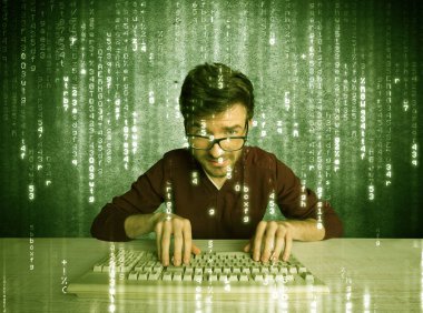 Çevrimiçi hackleme süreci konsepti