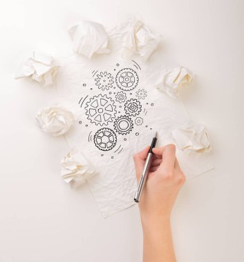 El buruşuk kağıt yazma