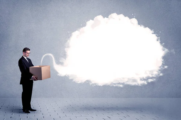 Business cloud i låda — Stockfoto
