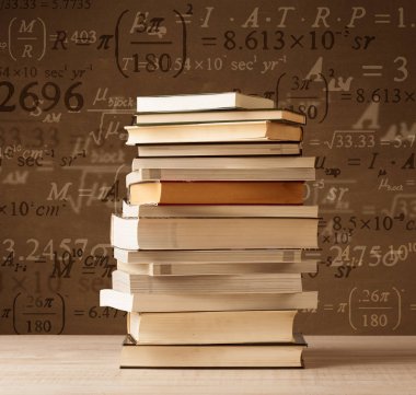 Matematik formüllü klasik arkaplan kitapları 