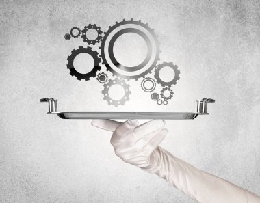 Tepside çalışan çark konsepti