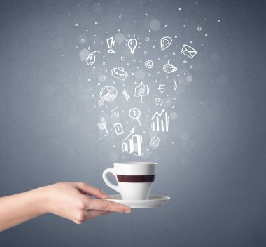 El tutma kahve Kupası