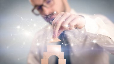 Bir kule inşa işadamı