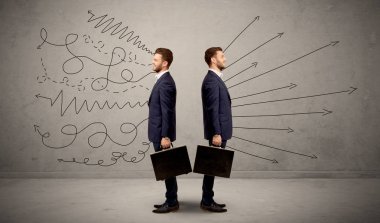 İki seçenek ile işadamı