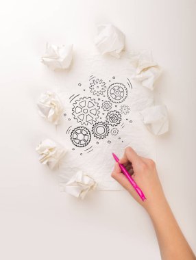 El buruşuk kağıt yazma