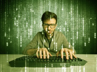 Çevrimiçi hackleme süreci konsepti