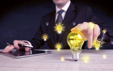 işadamı bir parlak fikir kavram vardır