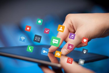 Tablet apps ile dokunmadan parmak