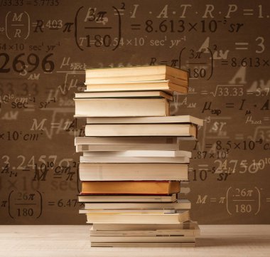 Matematik formüllü klasik arkaplan kitapları 