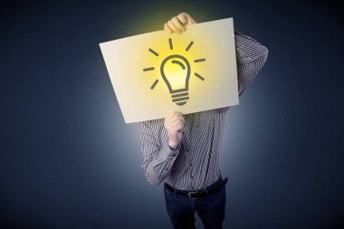 Ampul ile işadamı holding kağıt