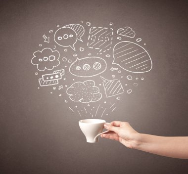 El tutma kahve Kupası