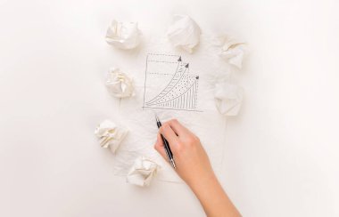 El buruşuk kağıt yazma