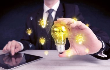 işadamı bir parlak fikir kavram vardır