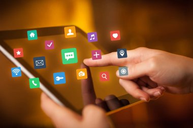 Tablet apps ile dokunmadan parmak