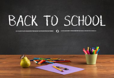 Okula dönüş konsepti.