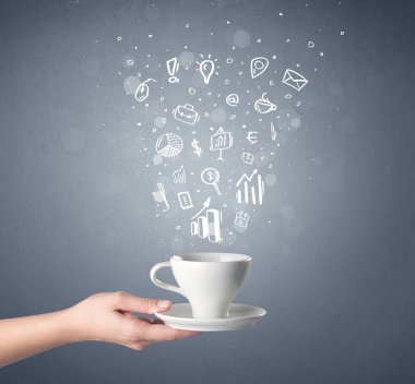 El tutma kahve Kupası