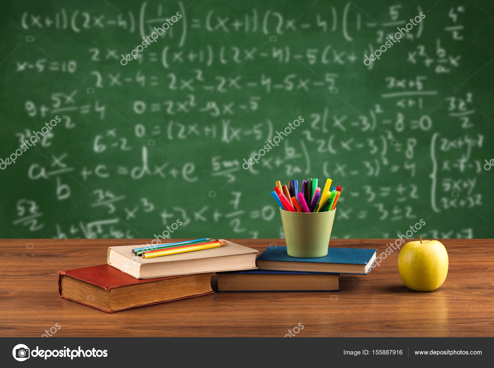 Math Class From Student School Desk Stock Photo C Ra2studio