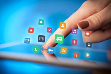 Tablet apps ile dokunmadan parmak