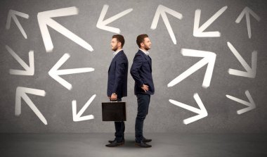 İki seçenek ile işadamı