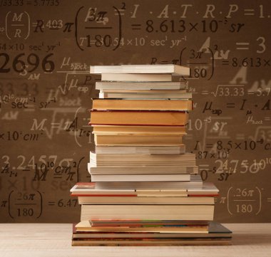 Matematik formüllü klasik arkaplan kitapları 