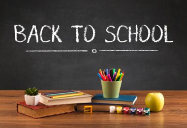 Okula dönüş konsepti.