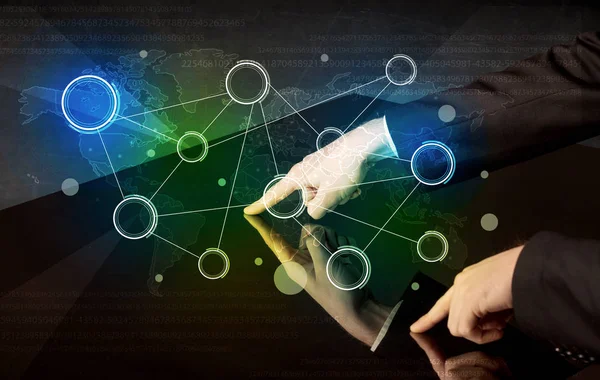 Etkileşimli tablo dokunmadan eller