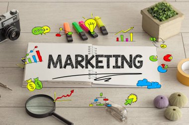 Defter ile office araçları katta