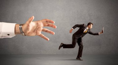 Elden çalıştıran iş adamı