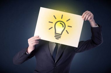 Ampul ile işadamı holding kağıt