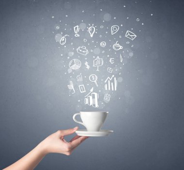 El tutma kahve Kupası