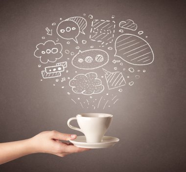 El tutma kahve Kupası