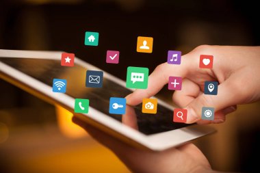 Tablet apps ile dokunmadan parmak